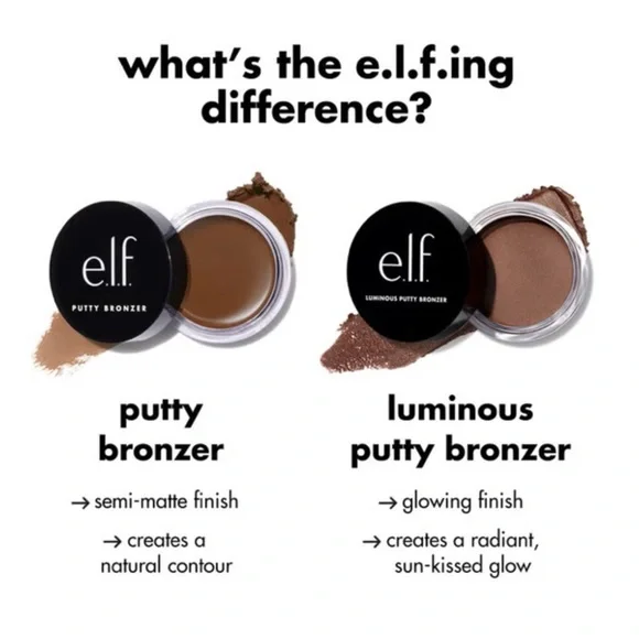 NWT : ELF : vegan ‘vacay mood’ glowing luminous putty bronzer beauty makeup - Picture 12 of 12